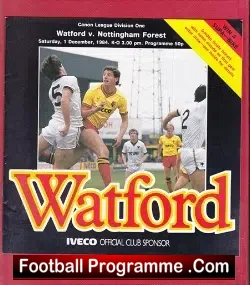 Watford v Nottingham Forest 1984