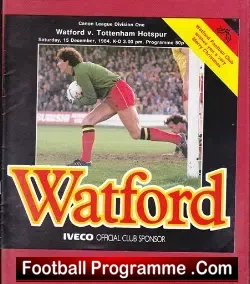Watford v Tottenham 1984