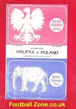 Halifax Speedway v Poland 1976 - International Meeting
