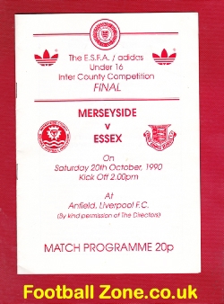 Merseyside v Essex 1990 – Under 16’s + David Beckham