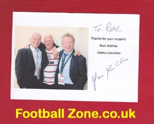 Manchester United Jimmy Lumsden Autograph - 1st Team Coach + Law