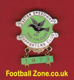 Exeter Speedway Badge 1973 + Year Bar
