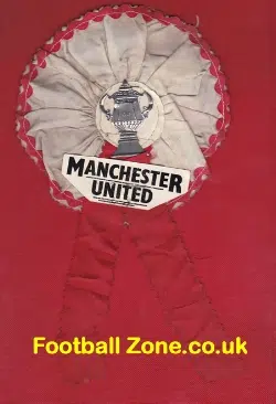 Manchester United Football Club Old Football Rosette 1960's