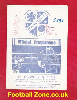 Cowdenbeath v Raith Rovers 1973 – Multi Autographed Signed