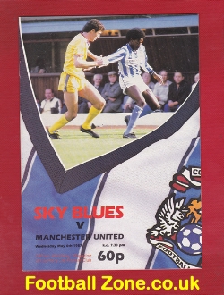 Coventry City v Manchester United 1987