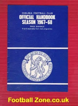 Chelsea Football Club Official Yearbook Handbook 1967 - 1968