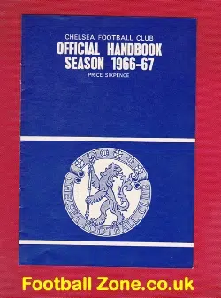 Chelsea Football Club Official Yearbook Handbook 1966 - 1967