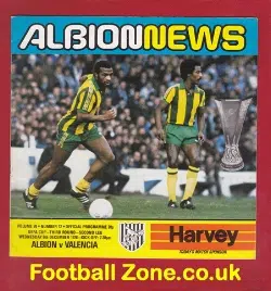 West Bromwich Albion v Valencia 1978 – UEFA Cup