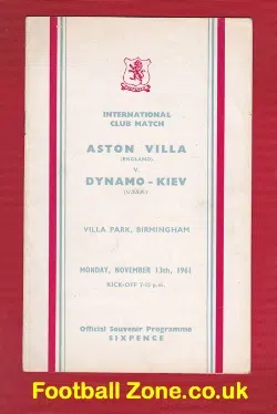 Aston Villa v Dynamo Kiev 1961 – Russia