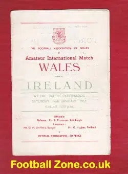Wales v Ireland 1961 - Played at Porthmadog