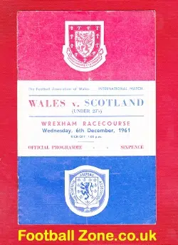 Wales v Scotland 1961 - U23 at Wrexham