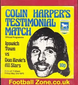 Colin Harper Testimonial Benefit Match Ipswich Town 1975