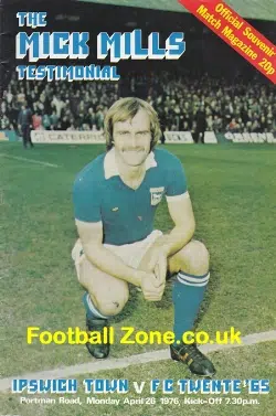 Mick Mills Testimonial Benefit Match Ipswich Town 1976