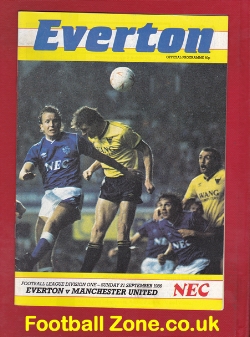 Everton v Manchester United 1986