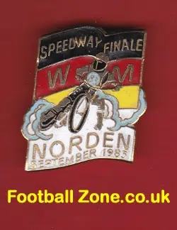 World Speedway Final 1983 Speedway Badge Norden Germany