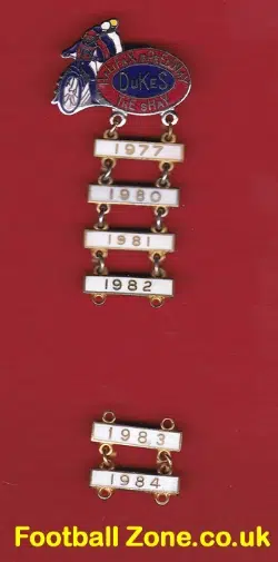 Halifax Speedway Badge - 1977 + Year Bars at The Shay