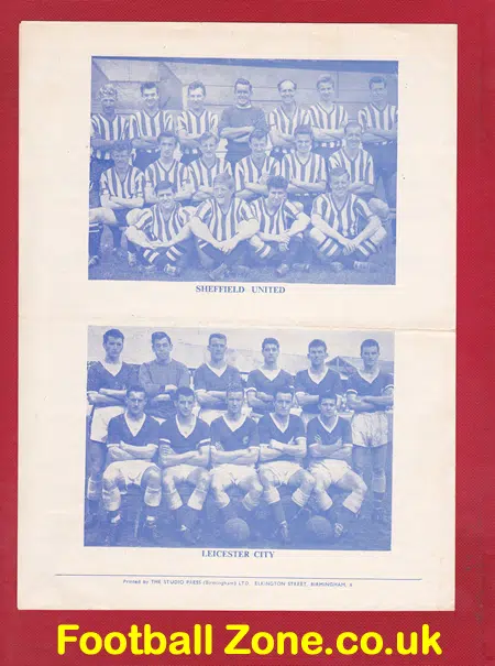 Leicester City v Sheffield United 1961 – FA Cup 2nd Replay
