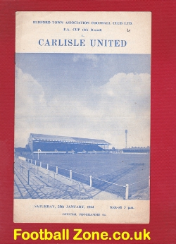 Bedford Town v Carlisle United 1964 – FA Cup