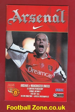 Arsenal v Manchester United 2000