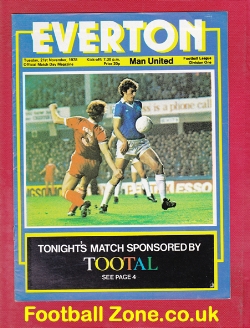 Everton v Manchester United 1978