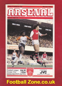 Arsenal v Manchester United 1983