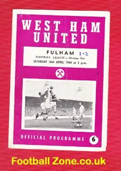 West Ham United v Fulham 1960