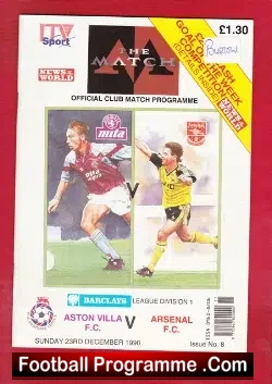 Aston Villa v Arsenal 1990 – ITV Sport Issue