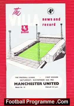 Aston Villa v Manchester United 1963