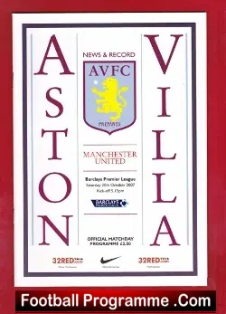Aston Villa v Manchester United 2007