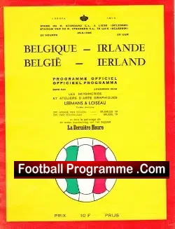 Belgium v Ireland 1966