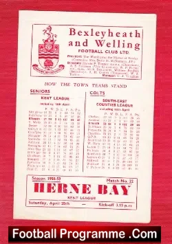 Bexleyheath Welling v Herne Bay 1959