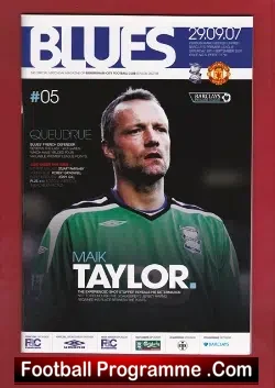 Birmingham City v Manchester United 2007