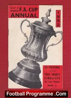 Day Mason Football FA Cup Annual 1952 - Newcastle United - football memorabilia