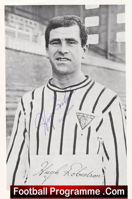 Dunfermline Athletic v Morton 1966 - Hugh Roberstson