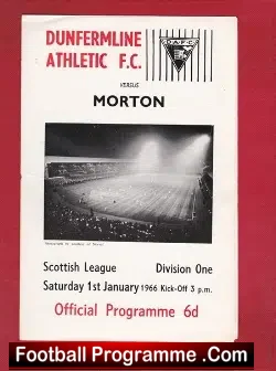 Dunfermline Athletic v Morton 1966 - Hugh Roberstson