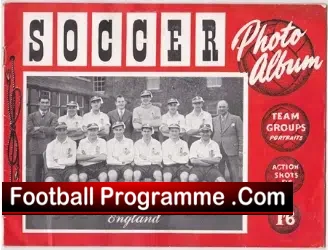 England Soccer Photo Album 1950 - UK Football Teams - football memorabilia