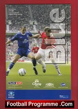 Everton v Manchester United 2005 - FA Cup - football programme