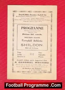 Ferryhill Athletic v Shildon 1948