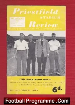 Gillingham Priestfield Stadium Review 1950 - football memorabilia