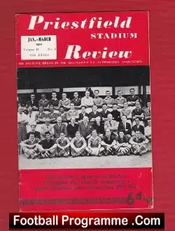 Gillingham Priestfield Stadium Review 1951 - football memorabilia