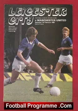 Leicester City v Manchester United 1981 - football programme