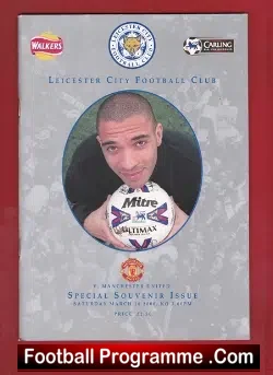 Leicester City v Manchester United 2000 - football programme