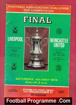 Liverpool v Newcastle United 1974 – FA Cup Final Wembley