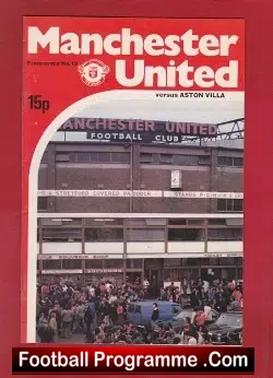 Manchester United v Aston Villa 1979 - No Date - football programme