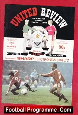 Manchester United v Aston Villa 1990