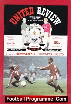 Manchester United v Aston Villa 1990