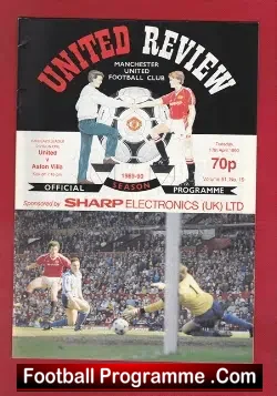 Manchester United v Aston Villa 1990