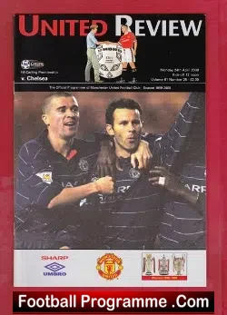 Manchester United v Chelsea 2000 - football programme