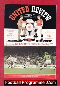 Manchester United v Coventry City 1986 - Ferguson 1st Season - football programme
