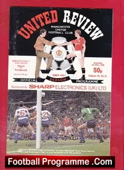 Manchester United v Portsmouth 1988 - football programme